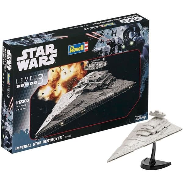 Star Wars modellsats - REVELL - SW Imperial Star Destroyer - Plast - 10 år - 21 stycken