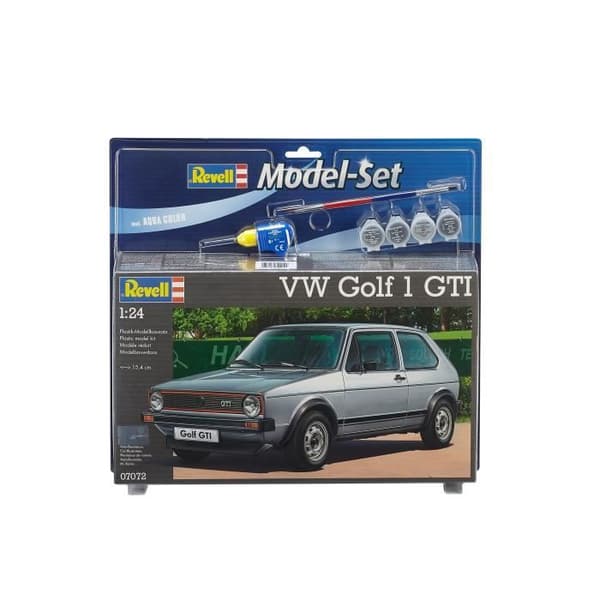 Modellset Modellset Bilar VW Golf 1 GTI - REVELL - 1/24:e - 110 stycken - Barn