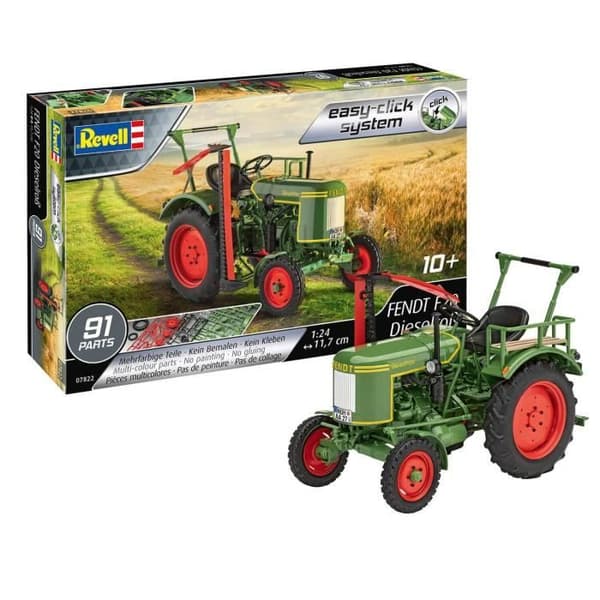 Traktormodell - REVELL - Fendt F20 Dieselroß - Lättklicksystem - Skala 1/24 - 91 stycken