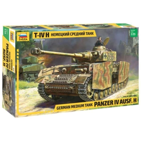 Zvezda 50078-1:35 Char IV AUSF.H (SD.Auto 161/2), modellbygge, konstruktion, stödbyggande, hobby, gör-det-själv, byggsats
