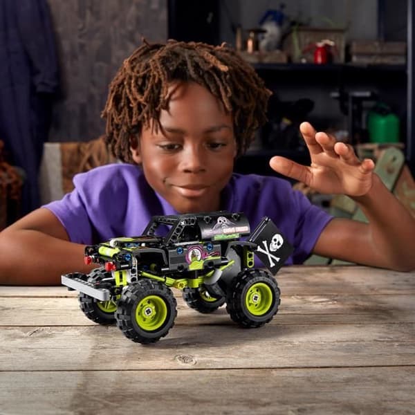 LEGO® Technic 42118 Monster Jam gravgrävare, leksaksbil, buggy, stuntbil, 7 år gammal
