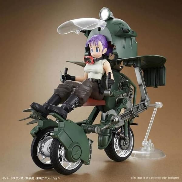 Figurer Plast Model Kit Figur-rise Mechanics Bulma's Variable Nr. 19 Motorcykel 16 - BANDAI - Dragonball Z