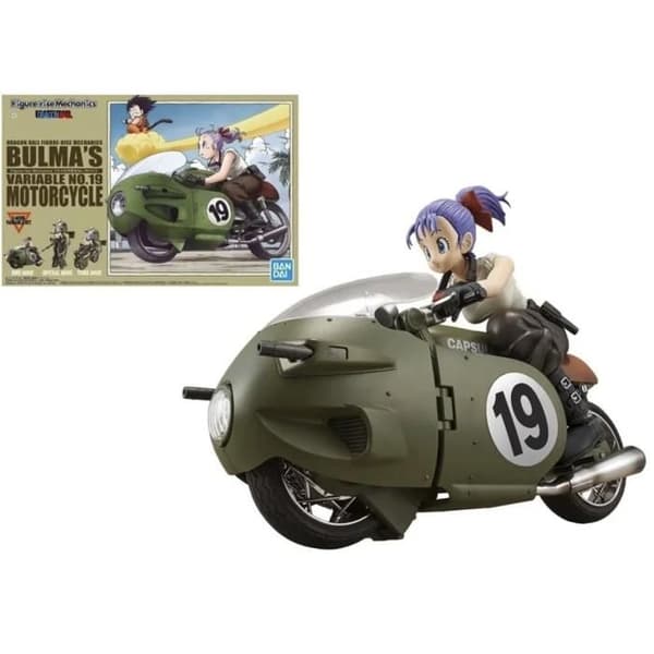 Figurer Plast Model Kit Figur-rise Mechanics Bulma's Variable Nr. 19 Motorcykel 16 - BANDAI - Dragonball Z