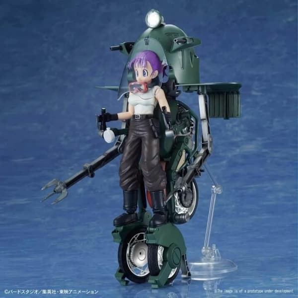 Figurer Plast Model Kit Figur-rise Mechanics Bulma's Variable Nr. 19 Motorcykel 16 - BANDAI - Dragonball Z