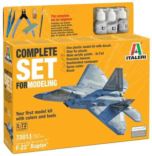 ITALERI 1:72 - F22 Raptor - Startsæt