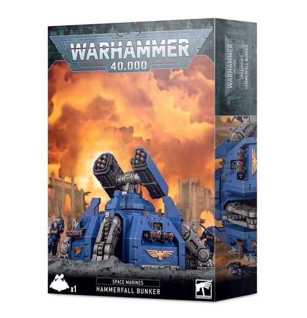 Modellsats att bygga Spelverkstad - 99120101294 - Warhammer 40k - Space Marine Bunker Hammerfall Black