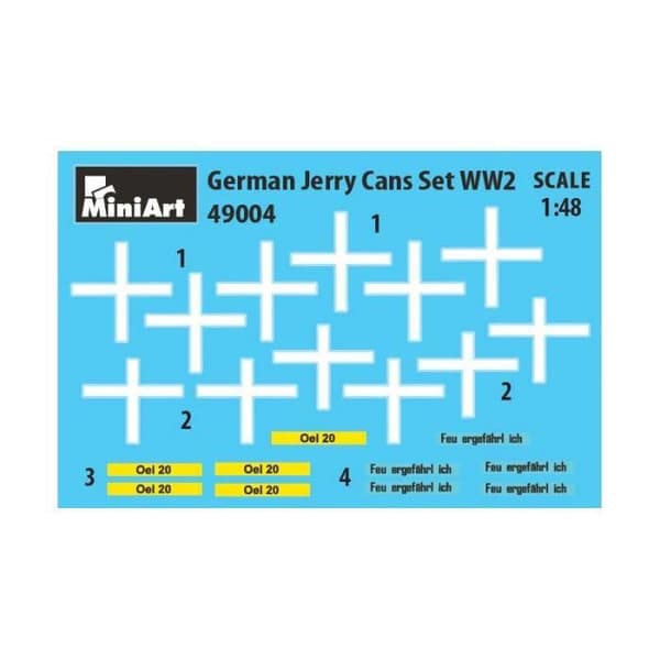 Tyska Jerry Cans WW2 Diorama Model Kit - MiniArt 49004 1/48th