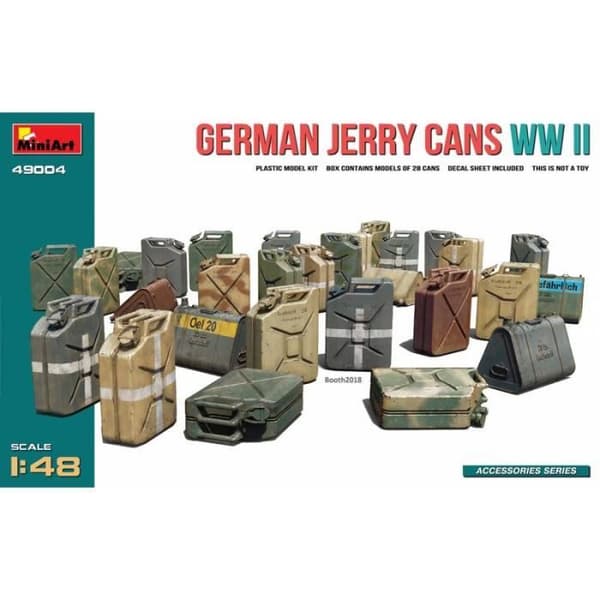 Tyska Jerry Cans WW2 Diorama Model Kit - MiniArt 49004 1/48th