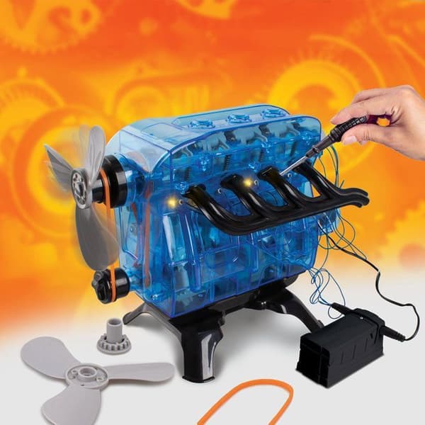Motormodell, konstruktionsspel för barn +8 år, termisk minimotor, utomhusspel för barn, elektroniska sammansättningar