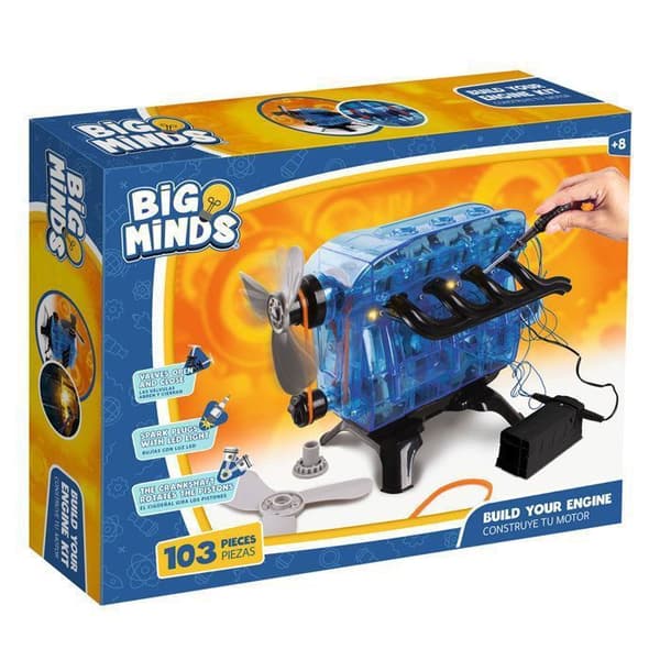 Motormodell, konstruktionsspel för barn +8 år, termisk minimotor, utomhusspel för barn, elektroniska sammansättningar