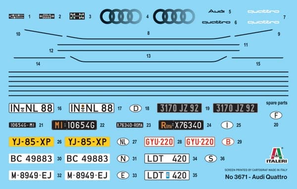 ITALERI 1:24 - Audi Quattro