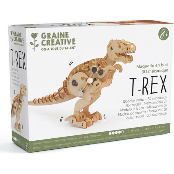 Mekanisk 3D modell T-Rex 17 cm