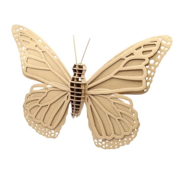 Butterfly kartongmodell - MEGACREA DIY - Stor modell - 59,5 x 36 x 4,5 cm