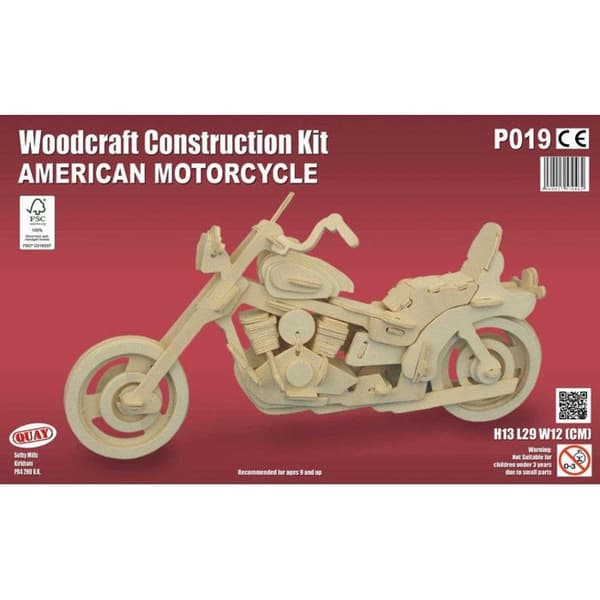 Trämodell Motorcykel