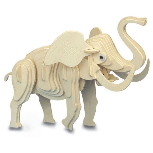 Trämodell Elefant