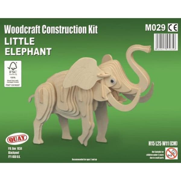 Trämodell Elefant
