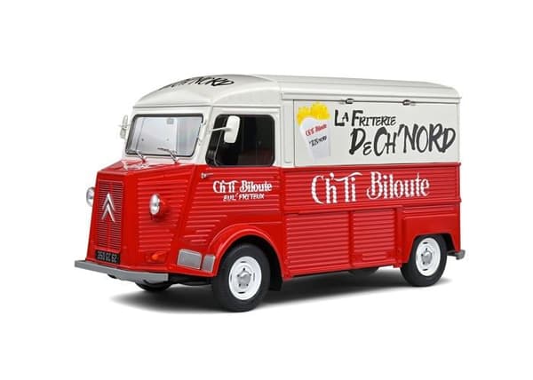 Modellsats att bygga Solido - S1804817 - CITROEN Typ HY - FRITERIE CH'TI BILOUTE - 1969
