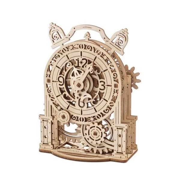 Trämodell - UGEARS - Vintage väckarklocka - Beige - Blandat - 8 år gammal - Barn