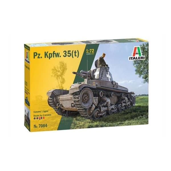 Tankmodell - ITALERI - Panzer 35 (T) - Skala 1:72 - Enfärgad - Från 15 år