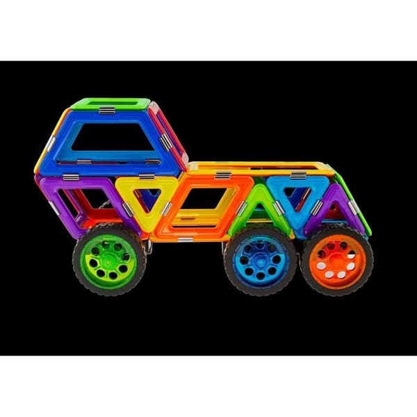 Magnetisk byggleksak - GEOSMART - The Space Truck - 42 blandade delar med hjul
