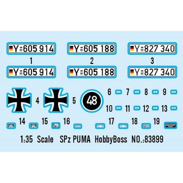 HOBBY BOSS - Modellpanzer Spz Puma Hobby Boss 83899 1/35 Modell Char Promo - Ref: 9227