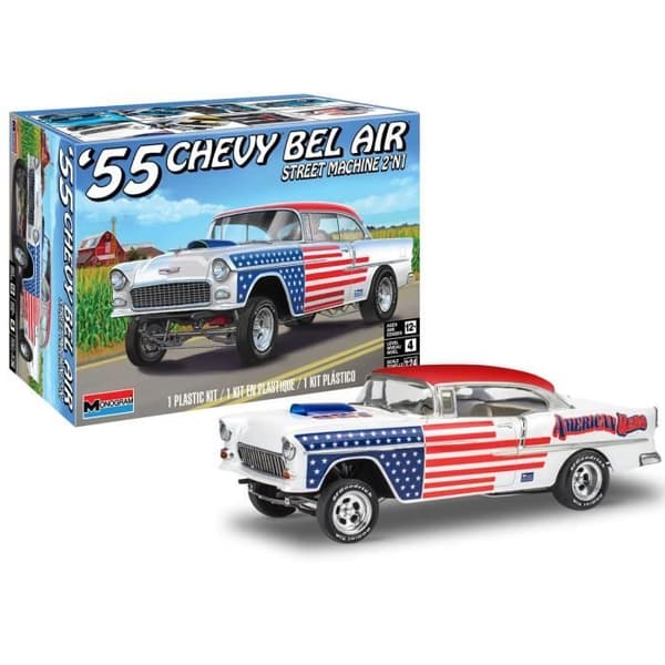 Bilmodell - REVELL - 55 Chevy Bel Air Street Machine - 92 stycken - Plast