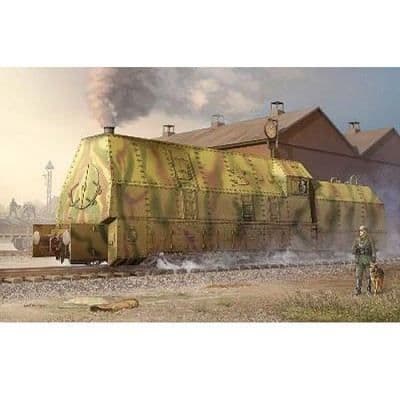 Tyskt pansarlok Panzerlok BR57 - TRUMPETER - Plastmodell för barn från 15 år och uppåt