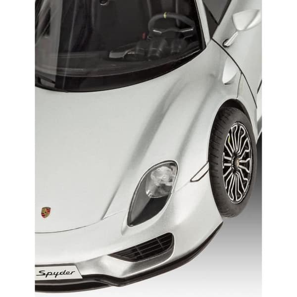REVELL Model Set Porsche 918 Spyder Model Kit för att bygga, limma och måla, med tillbehör