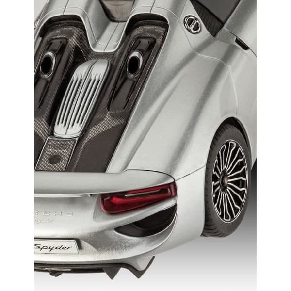 REVELL Model Set Porsche 918 Spyder Model Kit för att bygga, limma och måla, med tillbehör