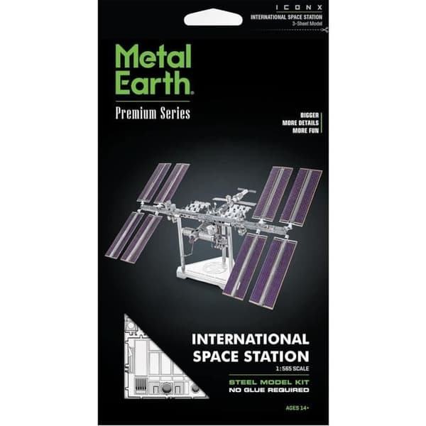 3D-pussel i metall - Fascinations - Internationella rymdstationen - 3 ark - Svår - 14 år och äldre