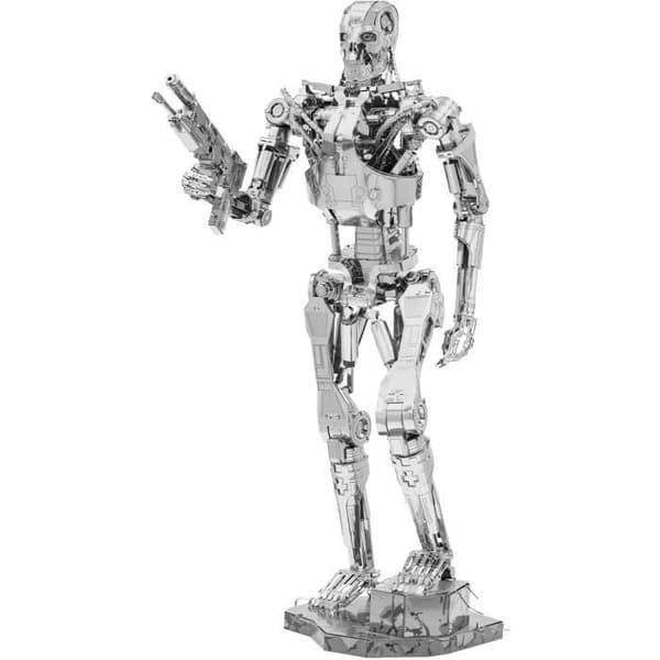 Metal Earth ICONX Metal Model Kit - Terminator T-800 - Vit - ~100 stycken
