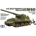 Miniatyrbild 1 av 3: Tankmodell - TAMIYA - M40 självgående haubits - Unik - Plastmodell - Interiör - 14 år gammal