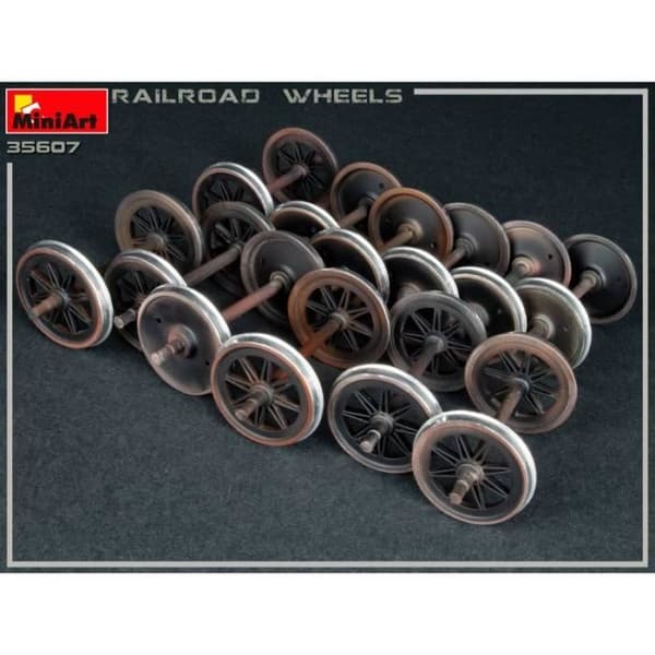 Diorama Model Railroad Wheels 1/35th - MiniArt - Miniart 35607 - Plast - Interiör - Blandat