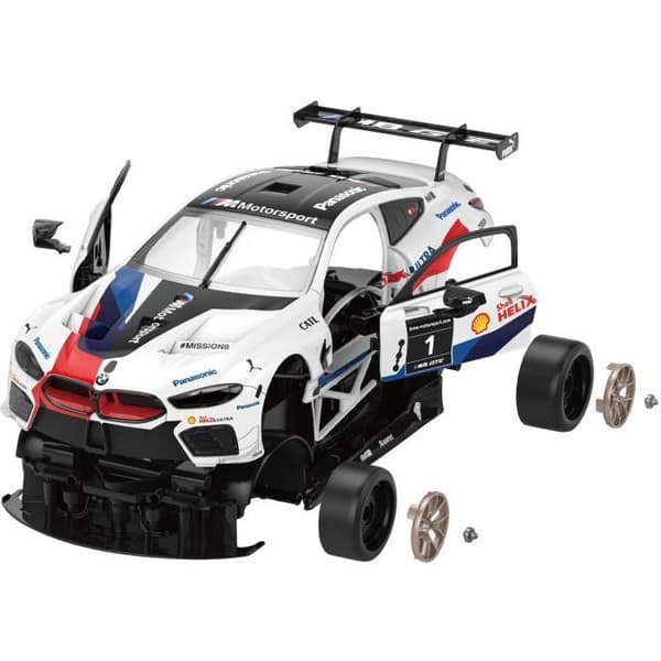 Fjärrstyrd bil - TURBO CHALLENGE - BMW M8 GTE - Vit - 1/18 - Enkel montering