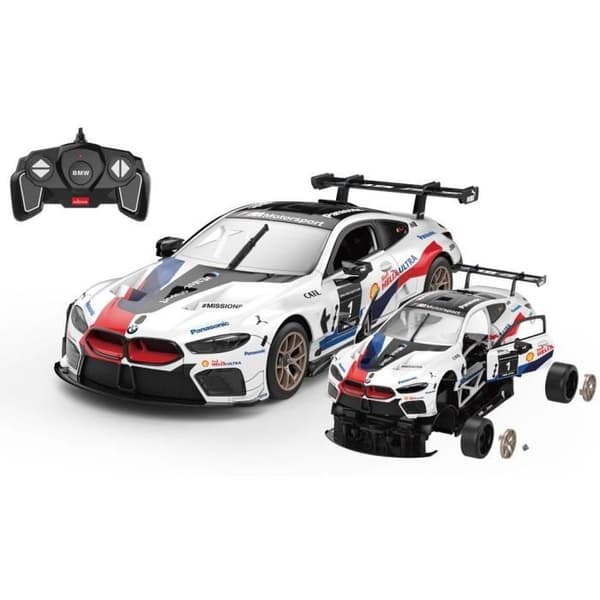 Fjärrstyrd bil - TURBO CHALLENGE - BMW M8 GTE - Vit - 1/18 - Enkel montering