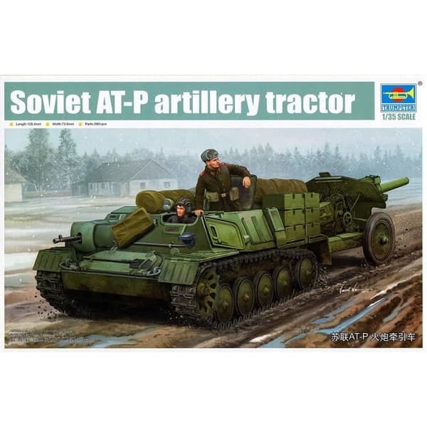 Sovjetisk artilleritraktormodell - TRUMPETER - AT-P - Unik färg