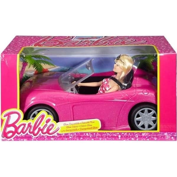 Barbie Cabriolet Bil - MATTEL - Cabriolet - Rosa - Barbie - 3 år