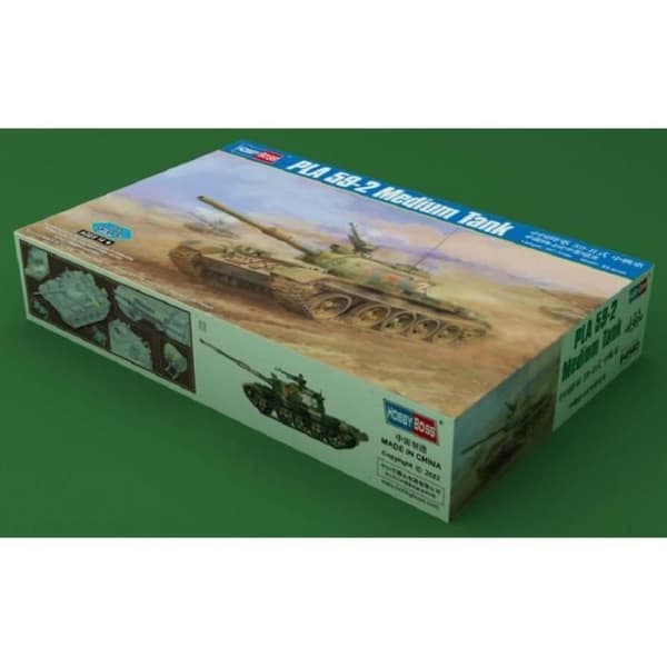 Modellsats - HOBBY BOSS - Char Pla 59-2 Medium Tank - Vit/Grön - Promo