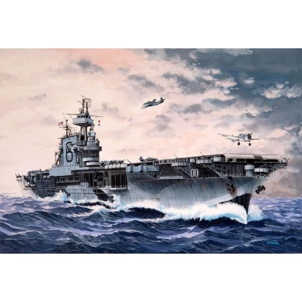 Hangarfartygsmodell - Revell - USS Enterprise CV-6 - Unik färg - Plast - 38 delar