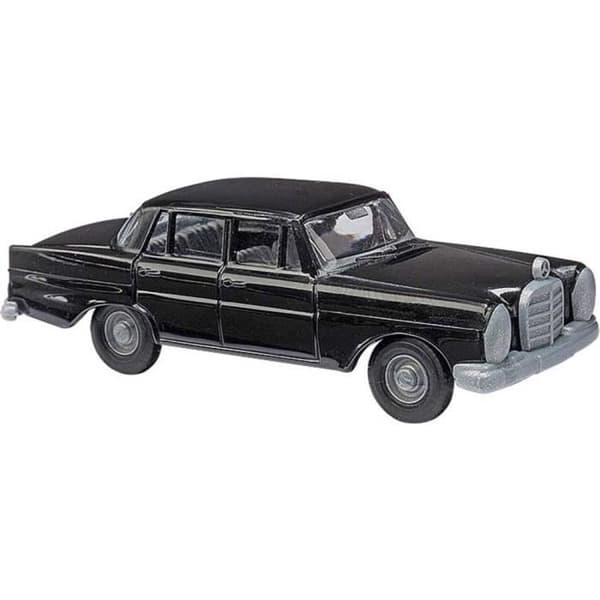 FORDON ATT BYGGA - LANDFORDON ATT BYGGA | Mercedes Benz 220 svart H0 Busch 89100 1 st.