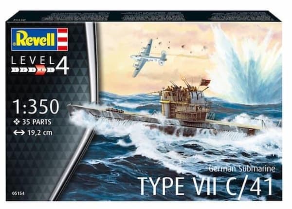 Revell 1:350 - Typ VII C/41 Ubåt