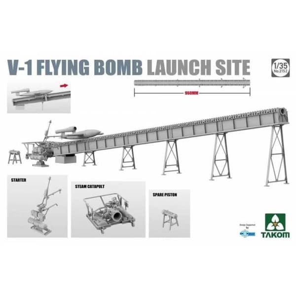 TAKOM - Modellsats V-1 Flygande Bomb Avskjutningsplats |takom|2152| 1:35 Modellsats Char Promo - Ref : 13118
