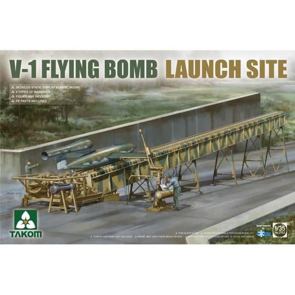 TAKOM - Modellsats V-1 Flygande Bomb Avskjutningsplats |takom|2152| 1:35 Modellsats Char Promo - Ref : 13118