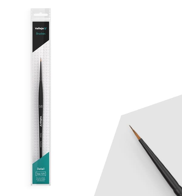 Vallejo Pensel - Round Brush Synthetic 3/0