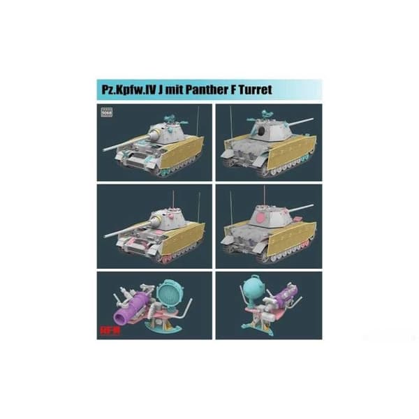 RYE FIELD MODEL - Maquette Char Pz.kpfw.iv J Med Panther F Turret Rye Field Model 5068 1/35 Maquette Char Promo - Ref : 12846