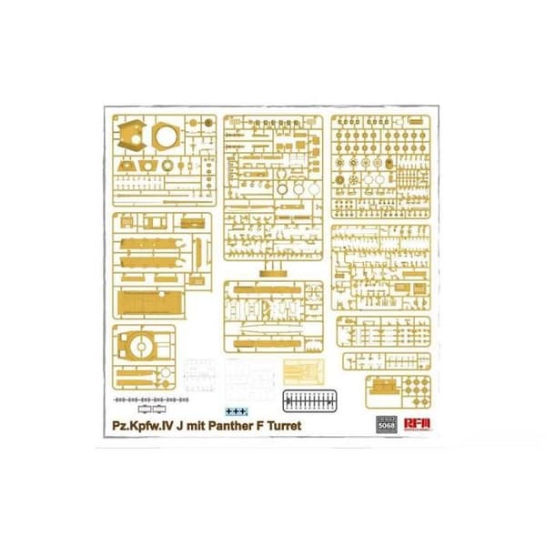 RYE FIELD MODEL - Maquette Char Pz.kpfw.iv J Med Panther F Turret Rye Field Model 5068 1/35 Maquette Char Promo - Ref : 12846
