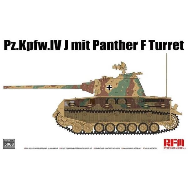 RYE FIELD MODEL - Maquette Char Pz.kpfw.iv J Med Panther F Turret Rye Field Model 5068 1/35 Maquette Char Promo - Ref : 12846