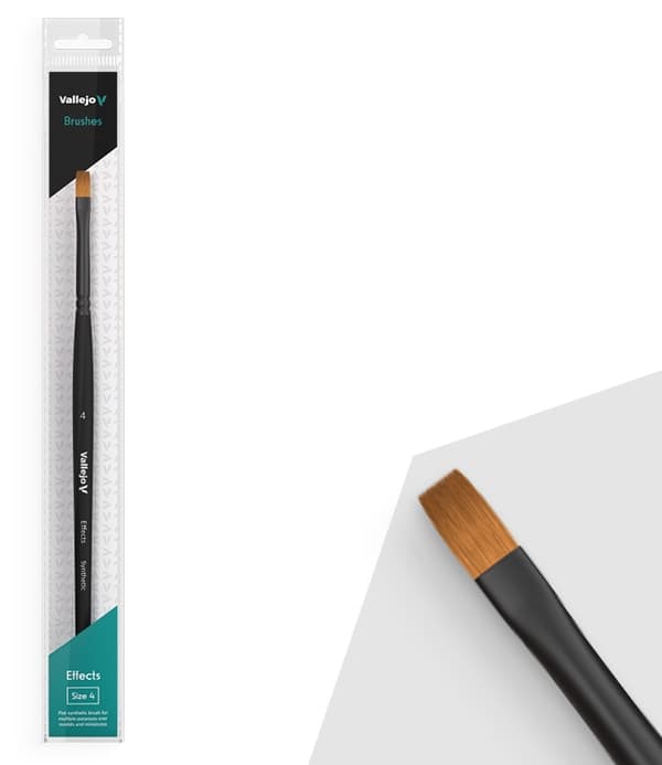 Vallejo Pensel - Flat Brush Synthetic 4