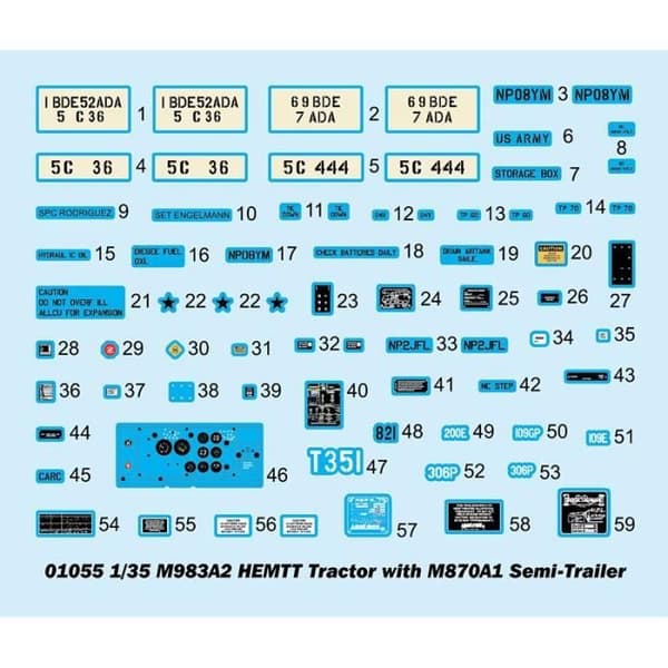 Modell Truck M983a2 Hemtt Traktor Med M870a1 Semitrailer - TRUMPETER