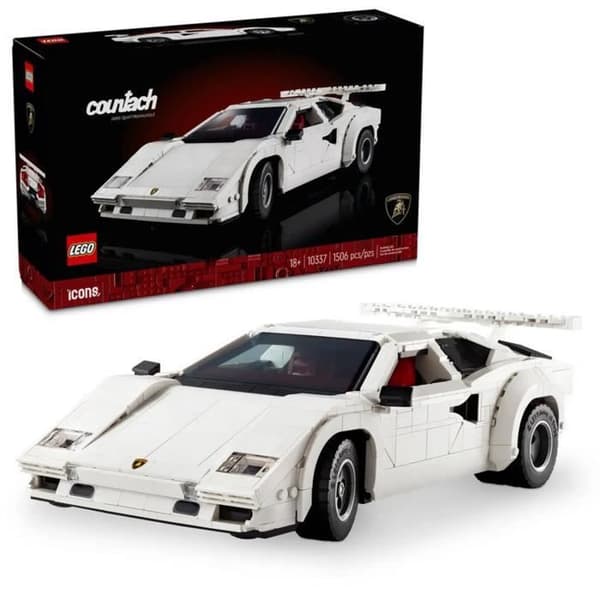 Byggsats - LEGO - Lamborghini Countach 5000 Quattrovalvole - 1506 delar - För vuxna